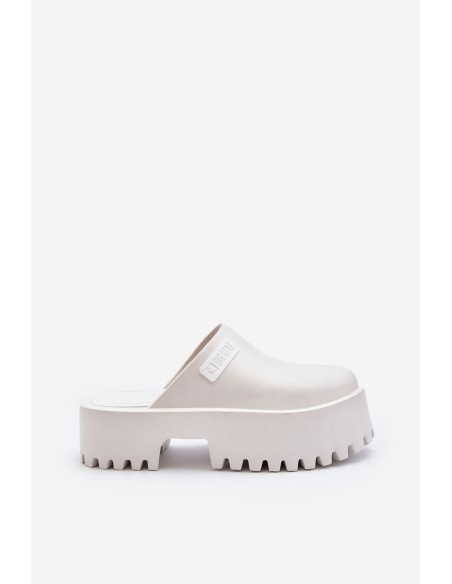 Women's Slides With Chunky Sole Big Star NN274015 White