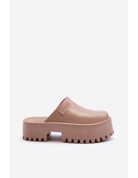 Women's Slides on Chunky Sole Big Star NN274015 White