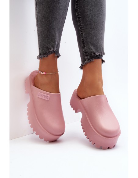 Women's Slides with Chunky Sole Big Star NN274020 Pink