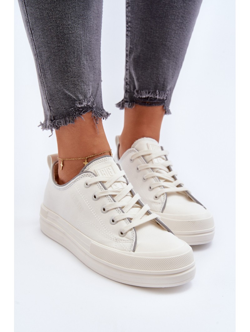 Women's Platform Trainers Big Star LL274A177 White Women's Platform Trainers Big Star LL274A177 White