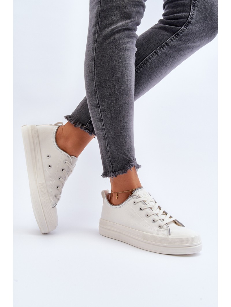 Women's Platform Trainers Big Star LL274A177 White Women's Platform Trainers Big Star LL274A177 White