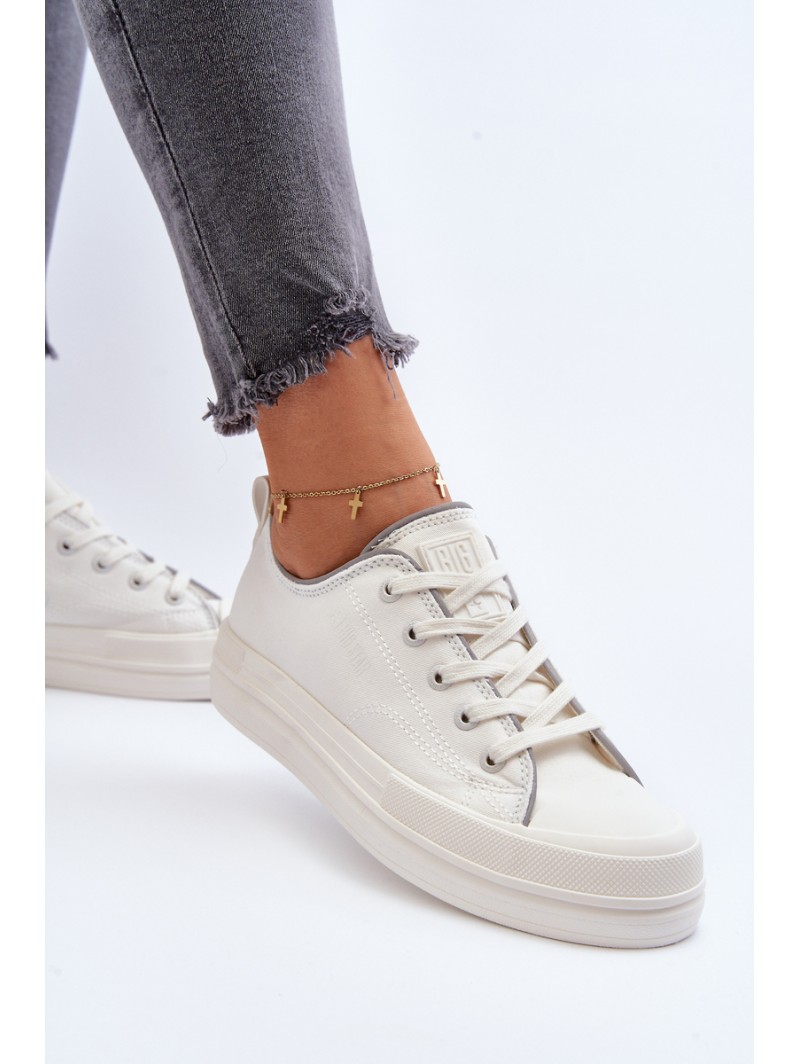 Women's Platform Trainers Big Star LL274A177 White Women's Platform Trainers Big Star LL274A177 White