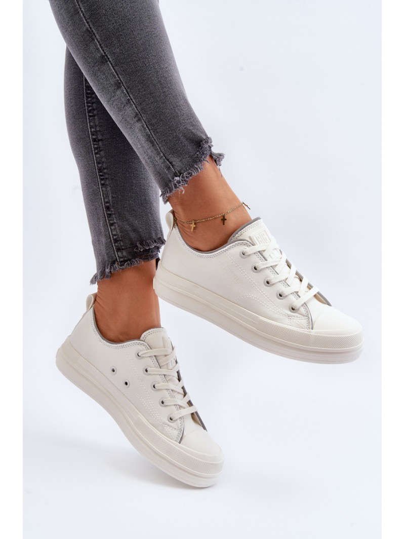Women's Platform Trainers Big Star LL274A177 White Women's Platform Trainers Big Star LL274A177 White