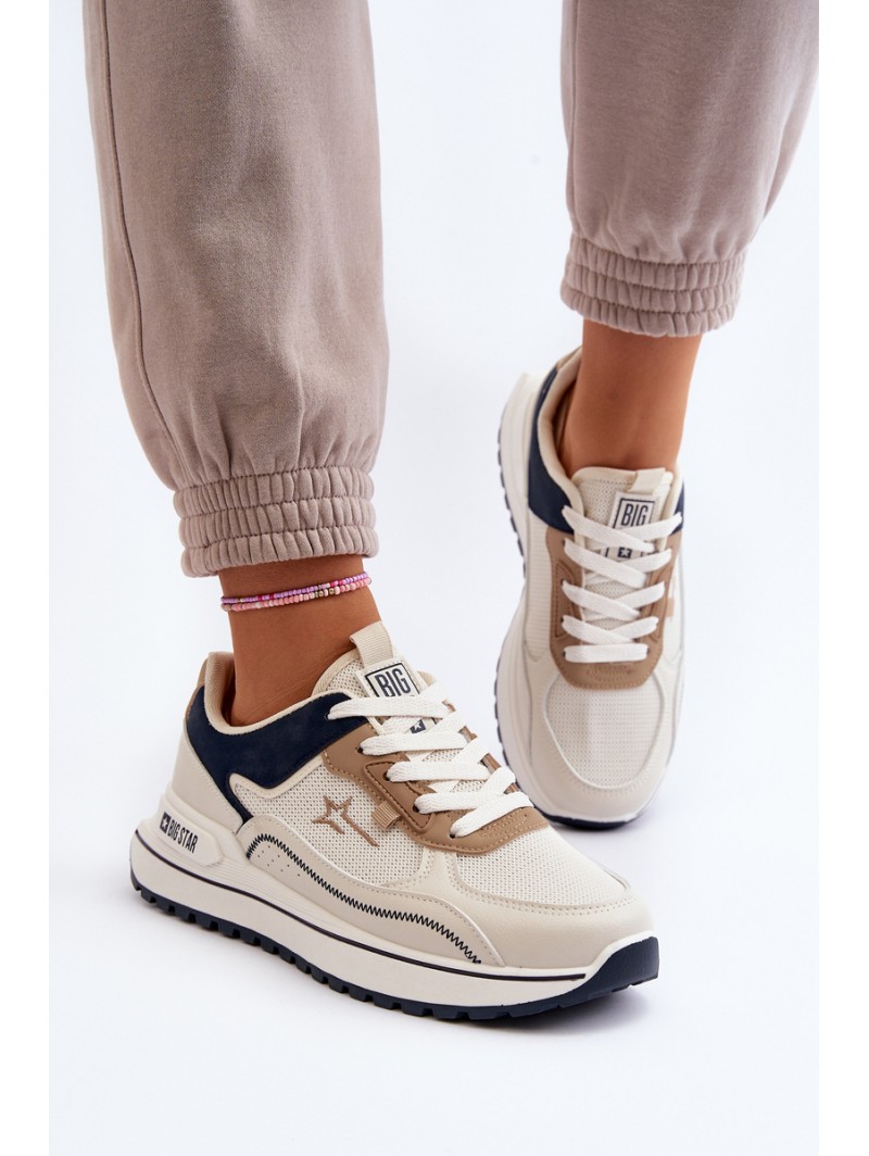 Women's Sneakers Big Star NN274A098 Beige Women's Sneakers Big Star NN274A098 Beige