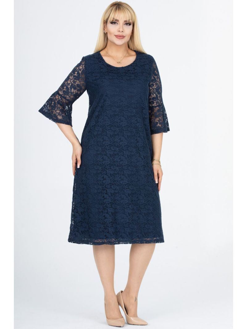 Темно-синее платье