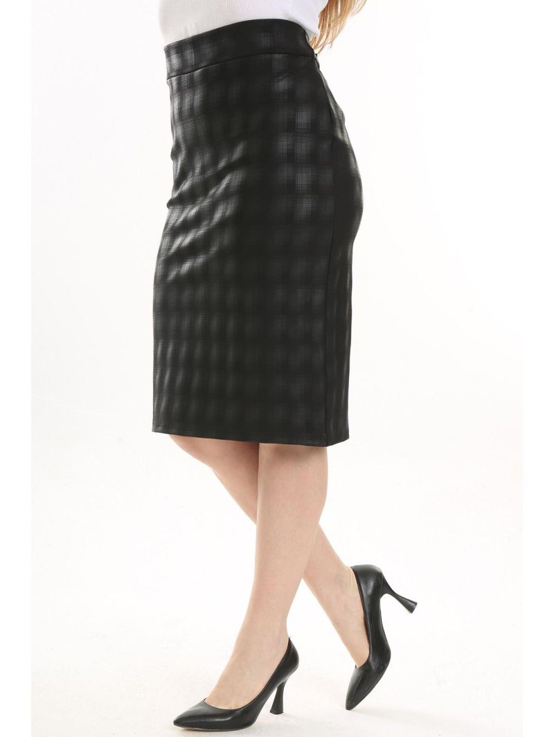 Черная юбка-карандаш