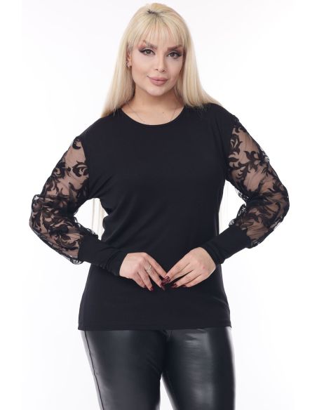 Eleganta melna blūze