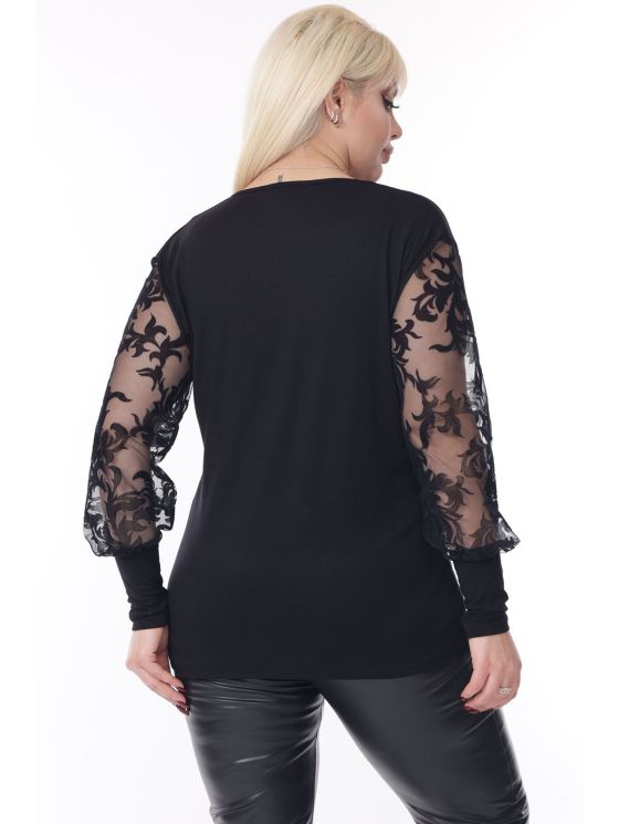 Элегантная черная блузка 2