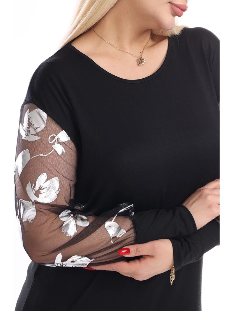 Eleganta melna blūze