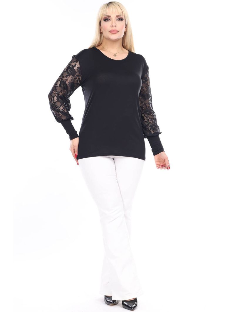 Элегантная черная блузка