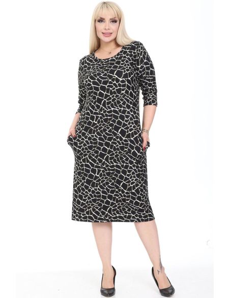 Klasikinė suknelė su kišenėmis