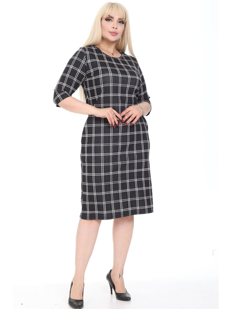 Классическое платье в клетку