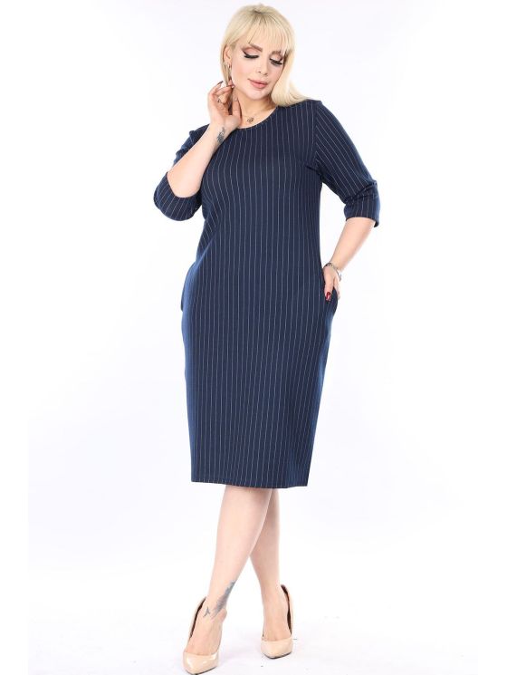 Triibuline taskutega kleit 2