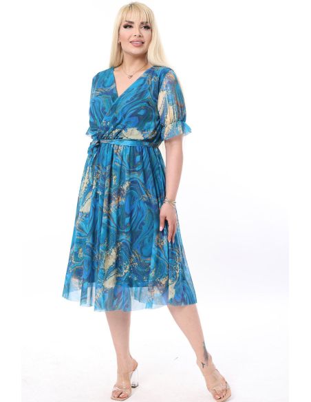 Suknelė trumpomis rankovėmis