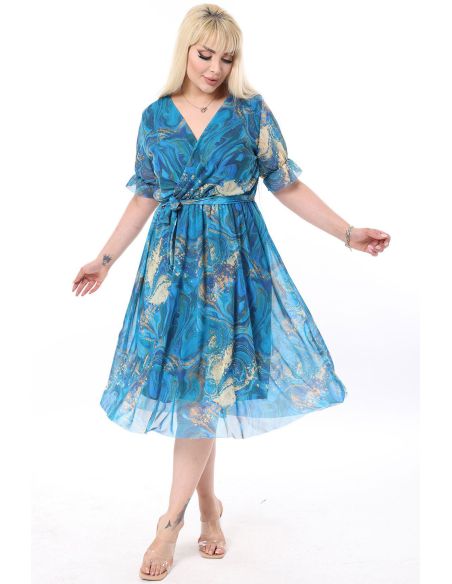 Lühikeste varrukatega kleit