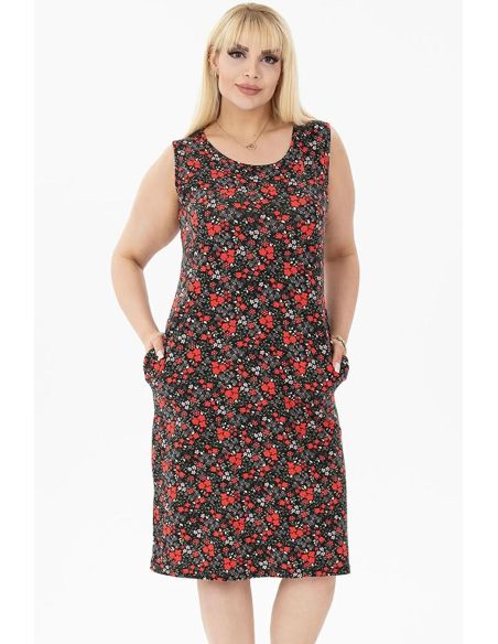 Летнее платье без рукавов