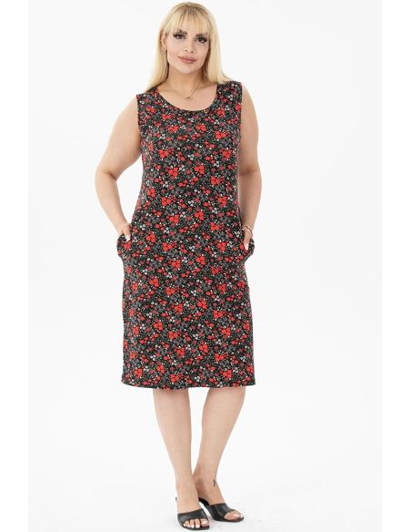 Летнее платье без рукавов