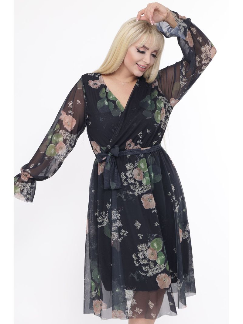 Цветочное платье с ремешком Цветочное платье с ремешком