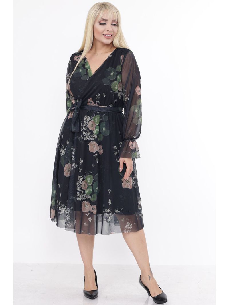 Цветочное платье с ремешком Цветочное платье с ремешком