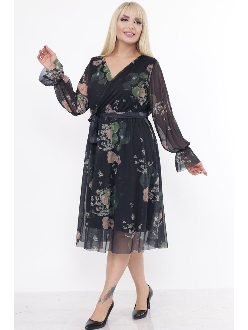 Цветочное платье с ремешком Цветочное платье с ремешком