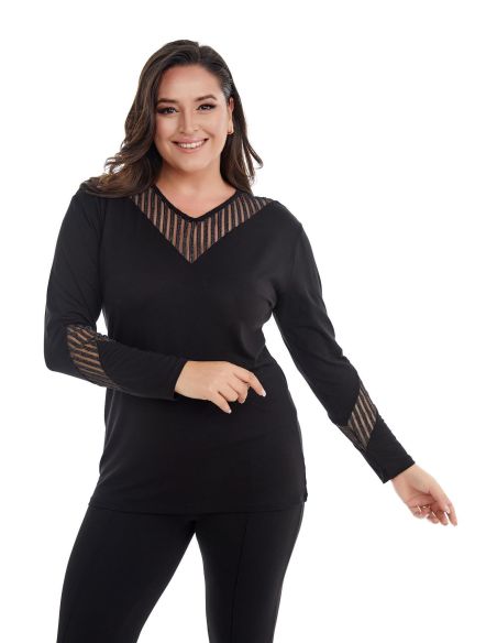 Черная блузка для женщин