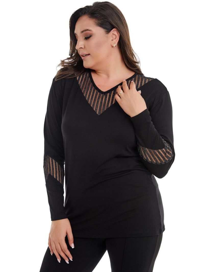 Черная блузка для женщин