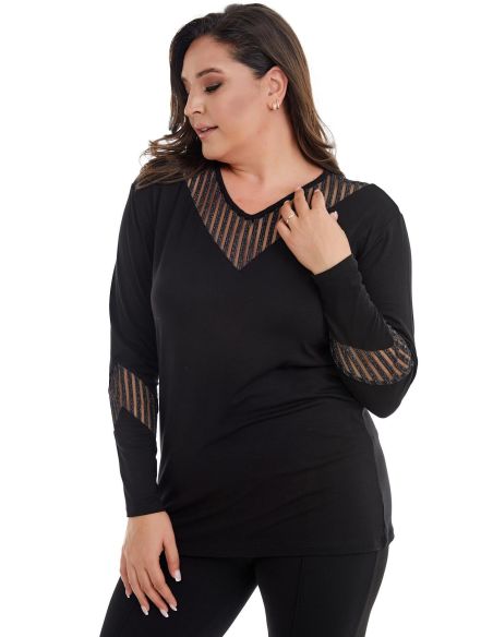 Черная блузка для женщин