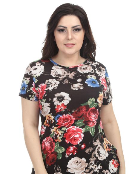 Ziedu viskozes kleita vasarai