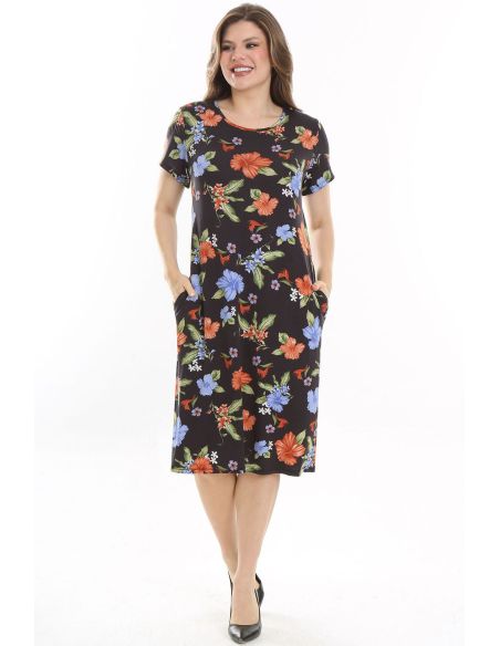 Viskoosist lilledega kleit