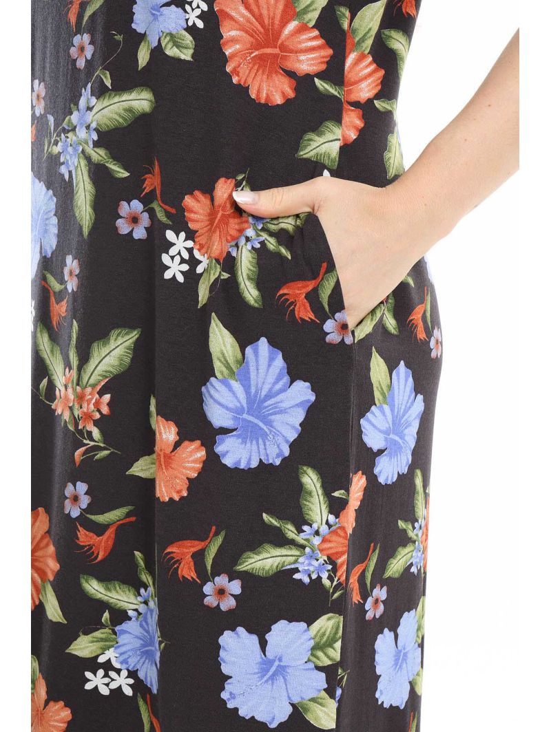 Viskozes kleita ar ziediem Viskozes kleita ar ziediem