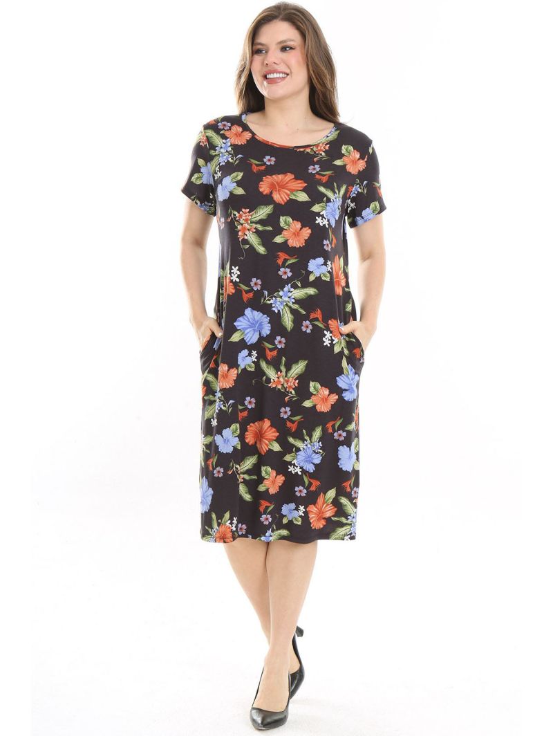 Viskozes kleita ar ziediem Viskozes kleita ar ziediem