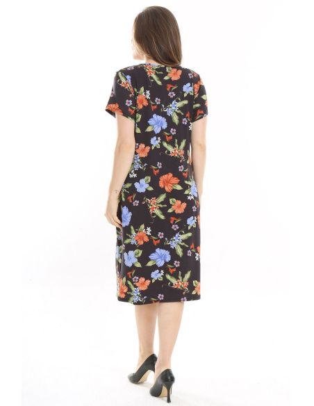 Платье из вискозы с цветами
