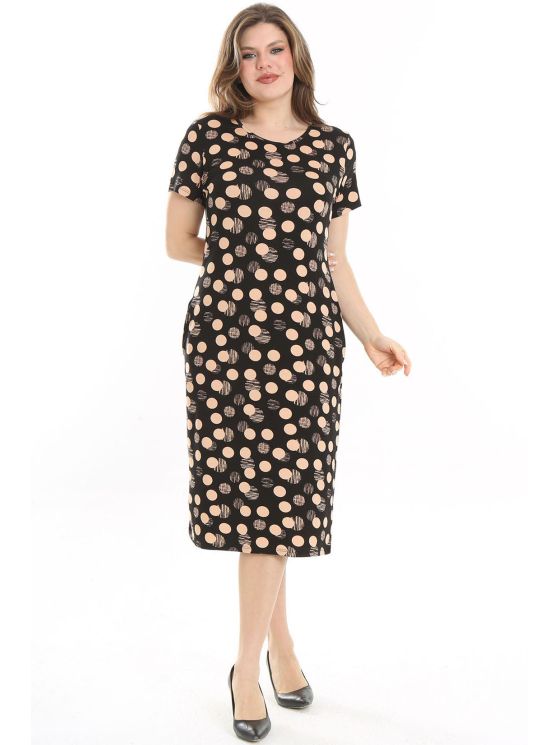 Viskozinė suknelė su rutuliukais 2