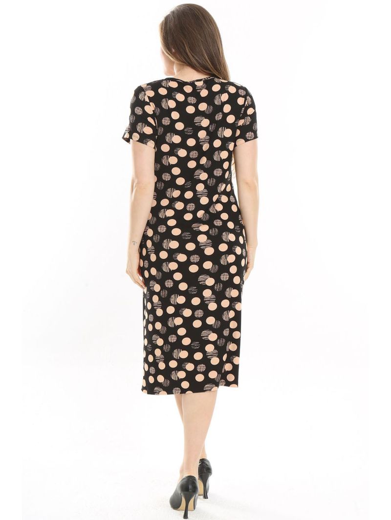 Viskozinė suknelė su rutuliukais Viskozinė suknelė su rutuliukais