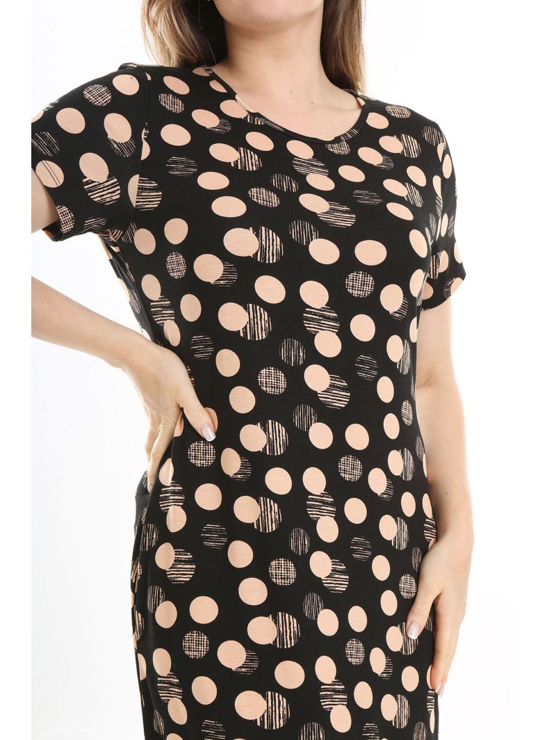 Viskozinė suknelė su rutuliukais Viskozinė suknelė su rutuliukais