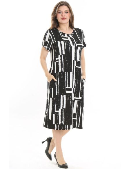 Платье из вискозы для полных