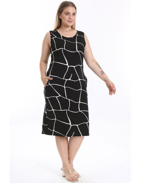 Vasarinė suknelė be rankovių