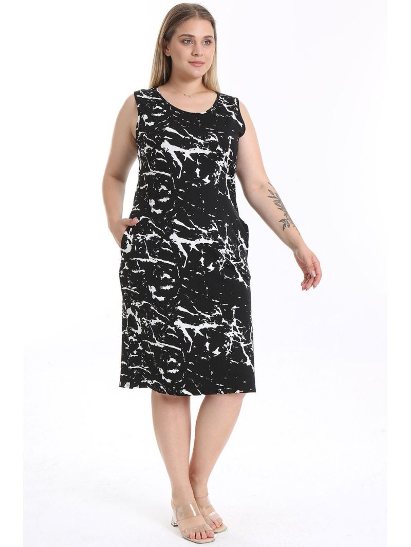 Vasarinė suknelė be rankovių Vasarinė suknelė be rankovių