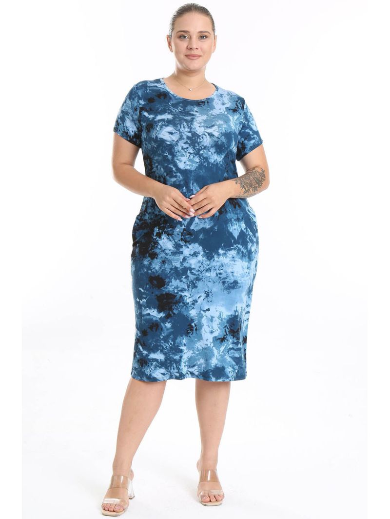 Kleita ar īsām piedurknēm Kleita ar īsām piedurknēm