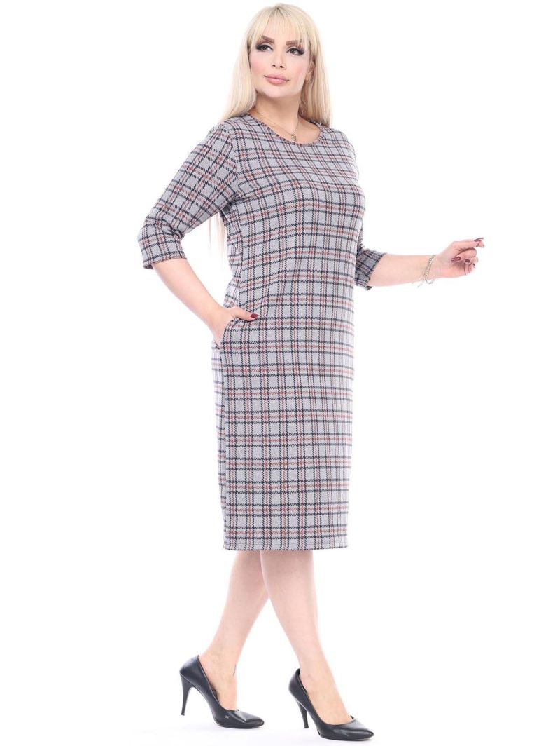 Rūtainu kleita ar kabatām Rūtainu kleita ar kabatām