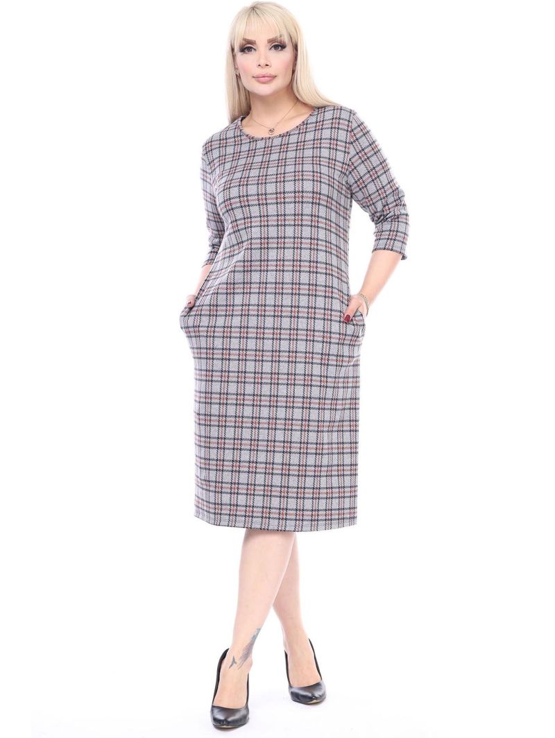 Rūtainu kleita ar kabatām Rūtainu kleita ar kabatām