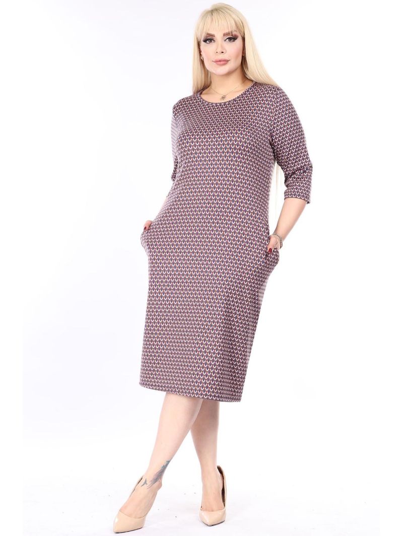 Klasikinė suknelė su kišenėmis