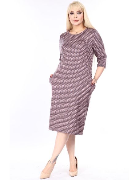 Klasikinė suknelė su kišenėmis