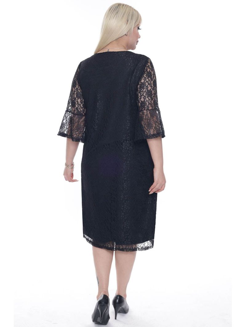 Черное платье с кружевом Черное платье с кружевом