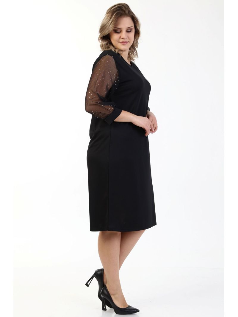 Melna kleita ar 3/4 piedurknēm