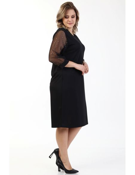 Melna kleita ar 3/4 piedurknēm