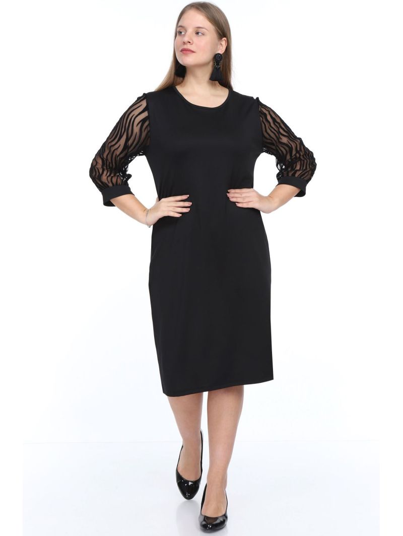 Must kleit 3/4 varrukatega Must kleit 3/4 varrukatega