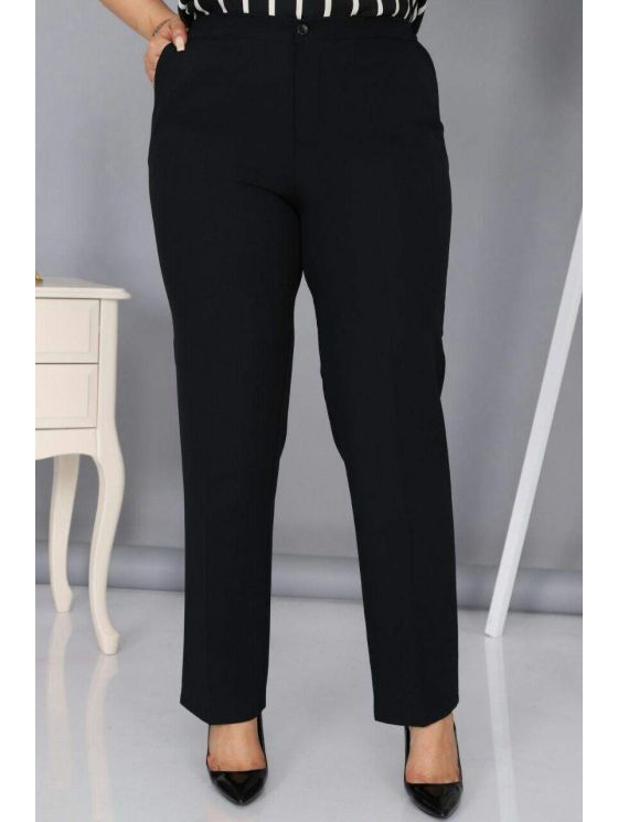 Классические женские брюки на молнии. 2