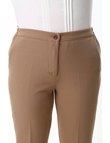 Klassikalised lukuga naiste püksid