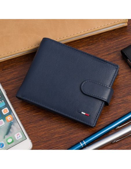 copy of Черный мужской кожаный кошелек с застежкой